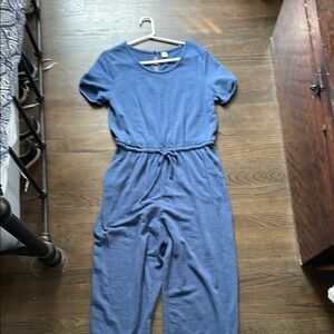 Old Navy Blue Casual Jumpsuit with Cinched Waist